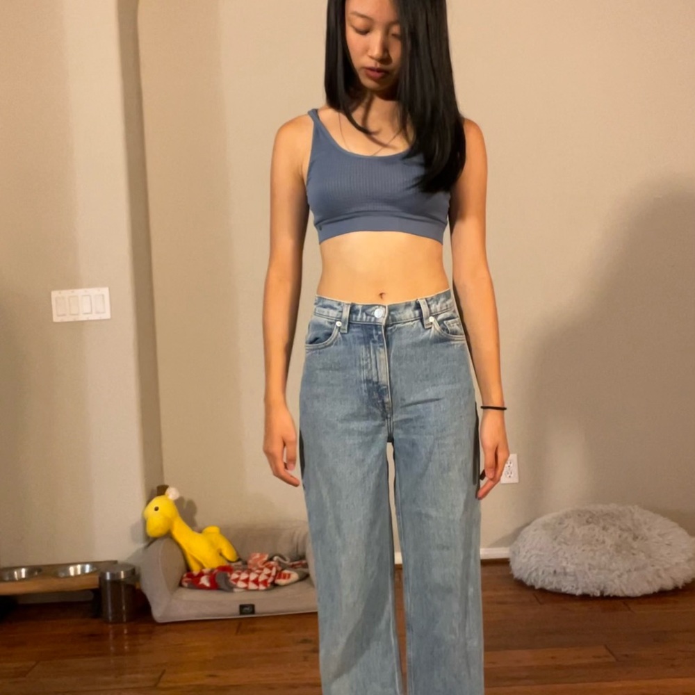 & Other Stories Light Blue High Waisted Jeans